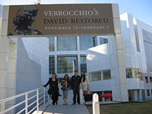 Students outside the High Museum