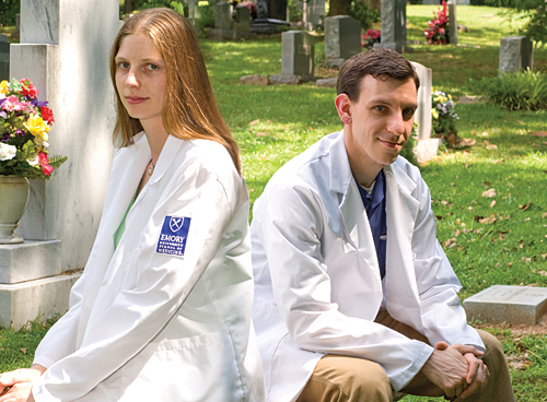 Students at Decatur Cemetery