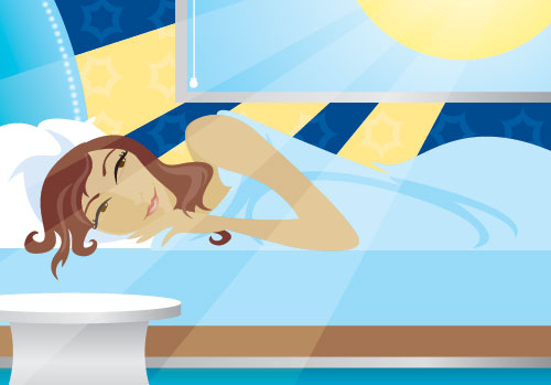 sleeping illustration