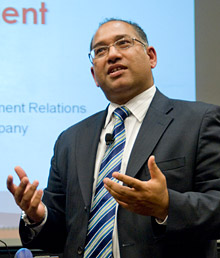 Afzaal Malik lecturing