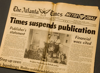 The final edition of the Atlanta Times