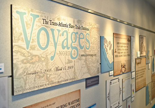 The voyages exhibit at Woodruff Library
