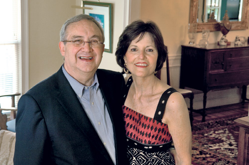 Portrait of Bill and Carol Fox at home