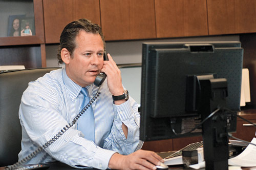 Rieder in his office